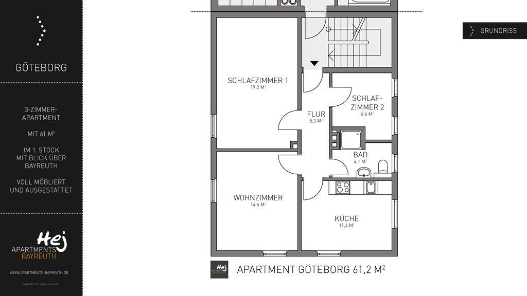Hej Apartments 바이로이트 외부 사진
